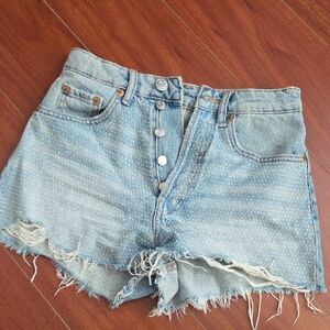 Zara Light Blue Jean Shorts